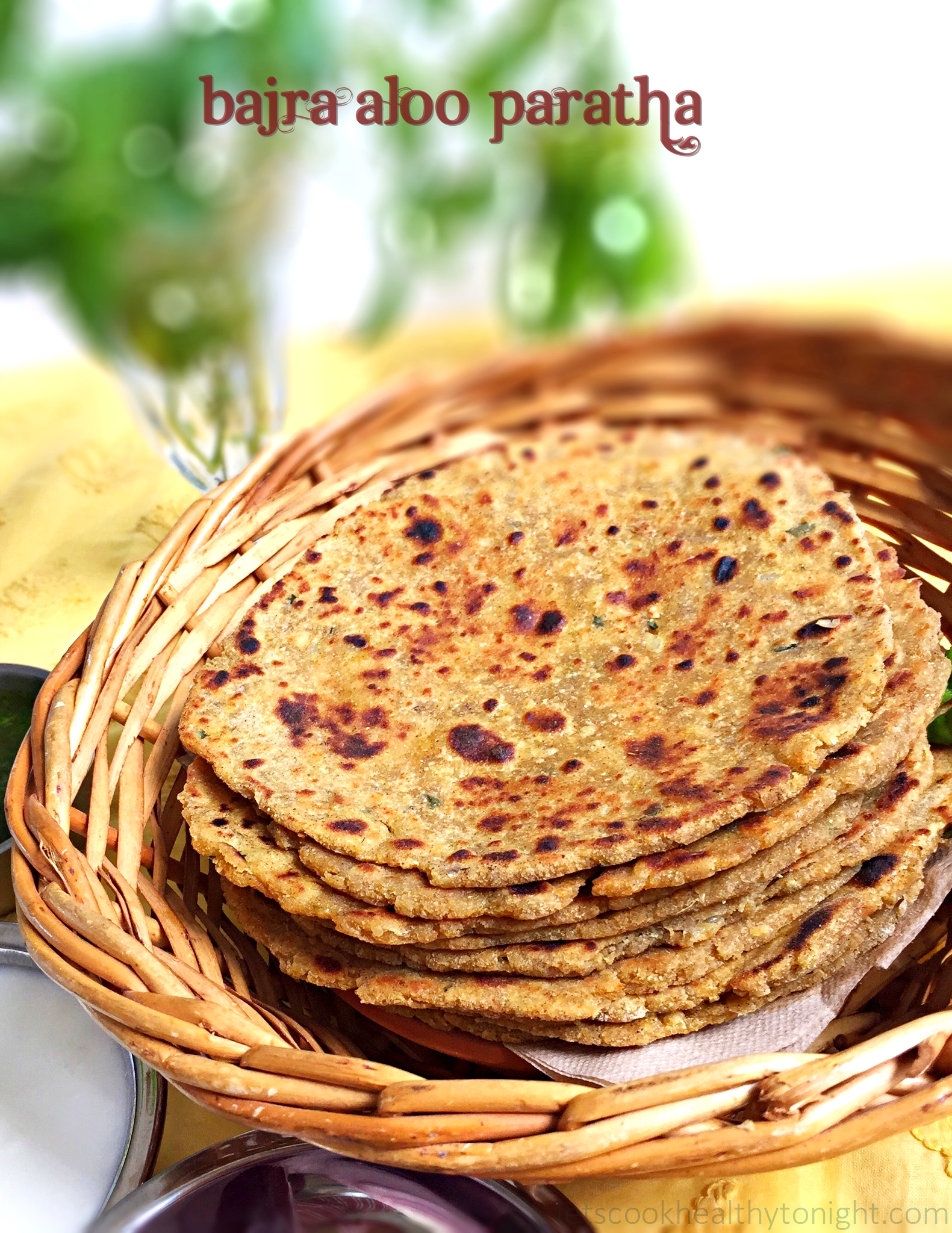 BAJRA ALOO PARATHA - Lets Cook Healthy Tonight