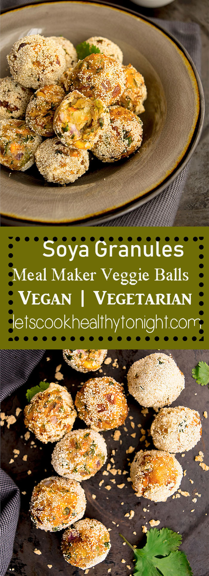 Soya Granules meal makerCollage Leafy Life Wellness