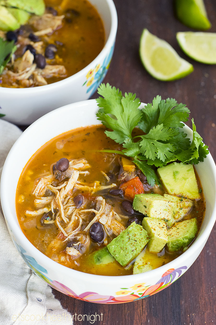 Instant Pot Mexican Chicken Soup - Lets Cook Healthy Tonight